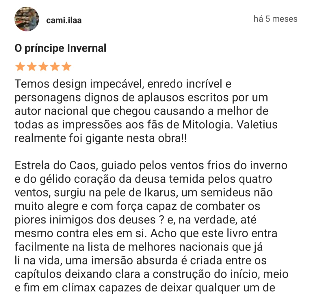 Avalia&ccedil;&atilde;o de leitor no Skoob